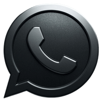 black whatsapp apk logo